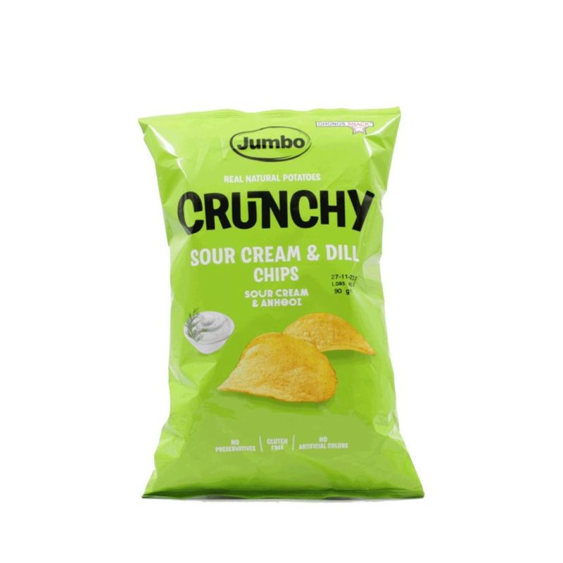 OHONOS CHIPS Crunchy 90gr SOUR CREAM ΚΙΒ.25ΤΜΧ