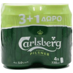 CARLSBERG ΚΟΥΤΙ PROMO (3+1Δ) ΚΙΒ.6x(4x330ml)