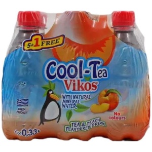 ΤΣΑΙ ΒΙΚΟΣ ΡΟΔΑΚΙΝΟ CoolTea ΚΙΒ.3x6x330ml (5+1Δ)