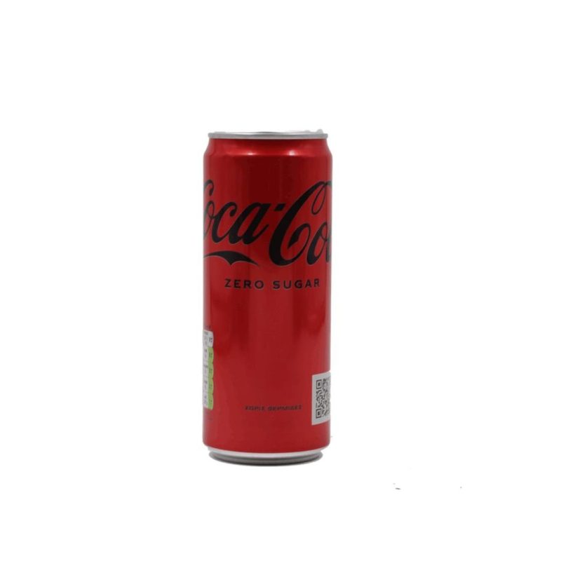 COCA COLA ZERO 330ml ΑΠΛΟ ΚΟΥΤΙ // ΚΙΒ.24x330ml