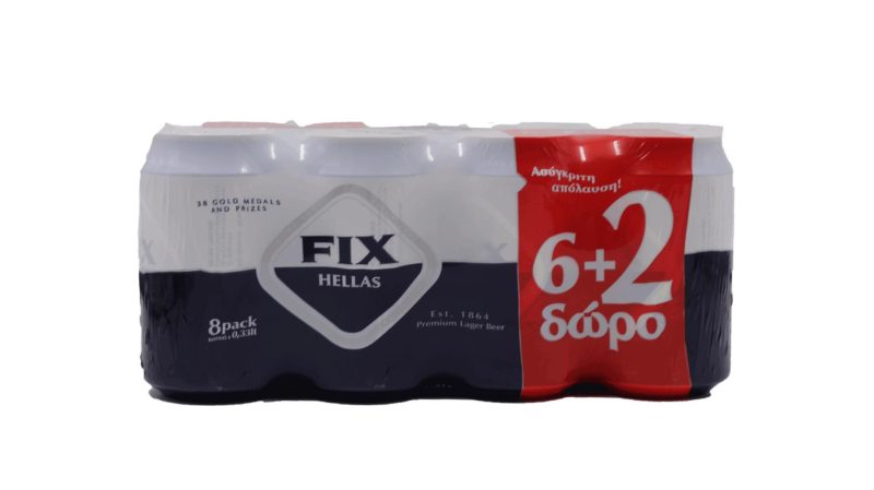 FIX PROMO ΚΟΥΤΙ 330ml // ΚΙΒ.3x8Px330ml (6+2Δ)