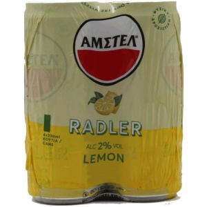 AMSTEL ΚΟΥΤΙ RADLER ΛΕΜΟΝΙ 330ml // ΚΙΒ.6x4Px330ml Α/Ζ