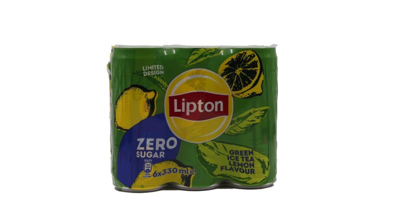 LIPTON 330ml ΚΟΥΤΙ TΣAI SugarFree ΠΡΑΣΙΝΟ // KIB.4x6x330ml