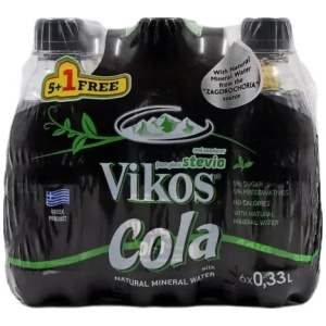 ΑΝΑΨΥΚΤΙΚΟ ΒΙΚΟΣ 330ml STEVIA COLA ΚΙΒ.3x6x330ml (5+1Δ)