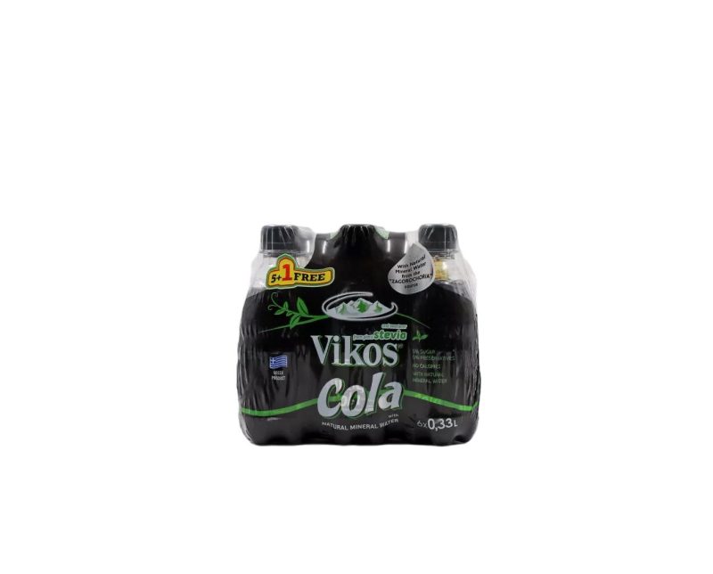 ΑΝΑΨΥΚΤΙΚΟ ΒΙΚΟΣ 330ml STEVIA COLA ΚΙΒ.3x6x330ml (5+1Δ)