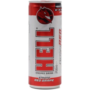 HELL ENERGY 250ml Strong RED GRAPE (ΣΤΑΦΥΛΙ) ΚΙΒ.24x250ml