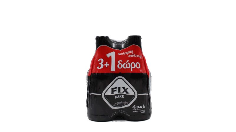 FIX PROMO ΜΠΥΡΑΚΙ (RB) DARK 330ml // ΚΙΒ.6x4x330ml (3+1Δ)