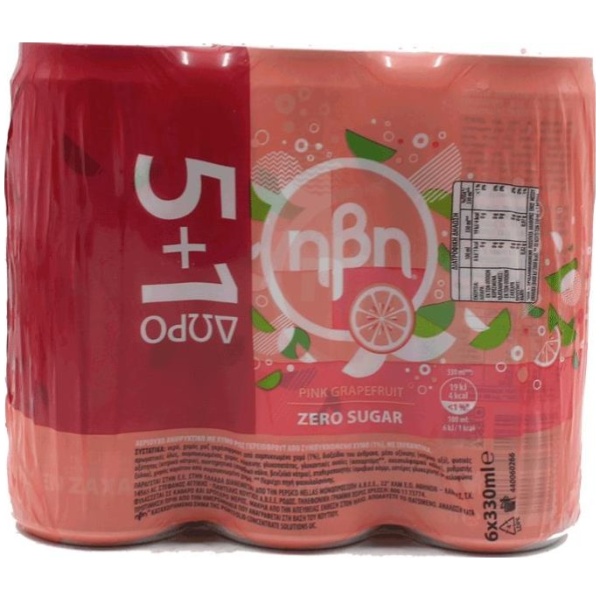 ΗΒΗ PROMO PINK GRAPEFRUIT ΚΙΒ.4x6x330ml (5+1Δ)