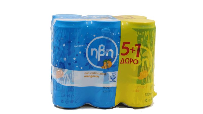 ΗΒΗ PROMO ΜΠΛΕ ΠΟΡΤΟΚΑΛΙ ΚΙΒ.4x6x330ml (5+1Δ)