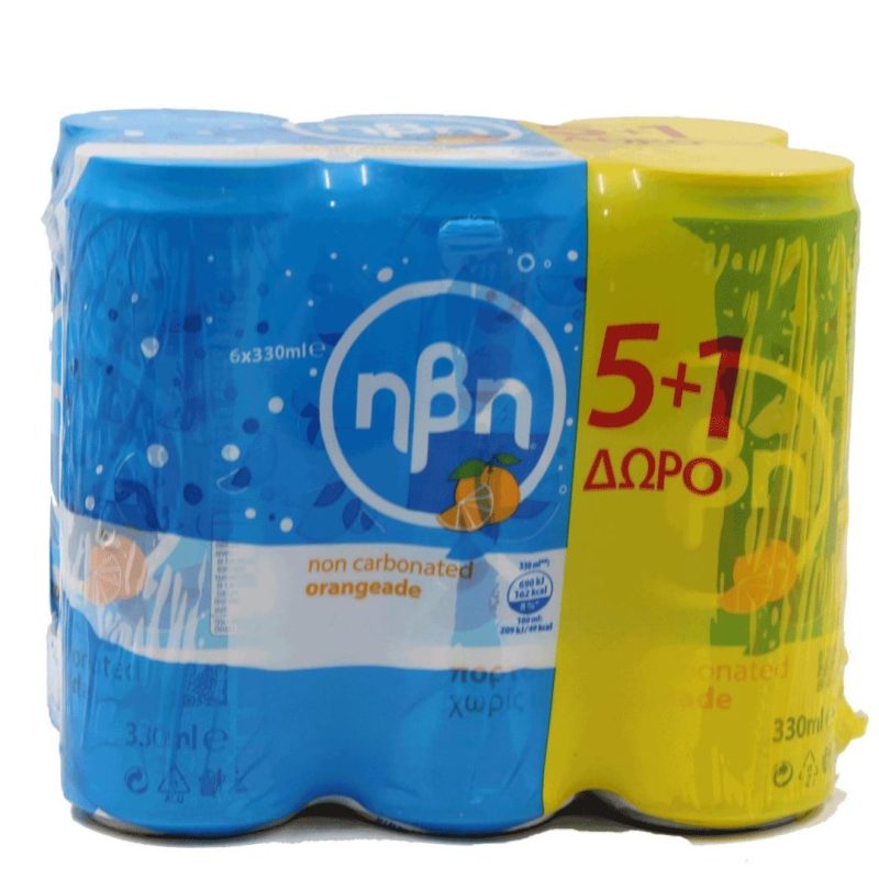 ΗΒΗ PROMO ΜΠΛΕ ΠΟΡΤΟΚΑΛΙ ΚΙΒ.4x6x330ml (5+1Δ)