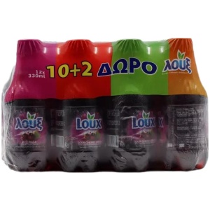 LOUX 330ml PET ΒΥΣΣΙΝΑΔΑ ΚΙΒ.12φ (10+2Δ)