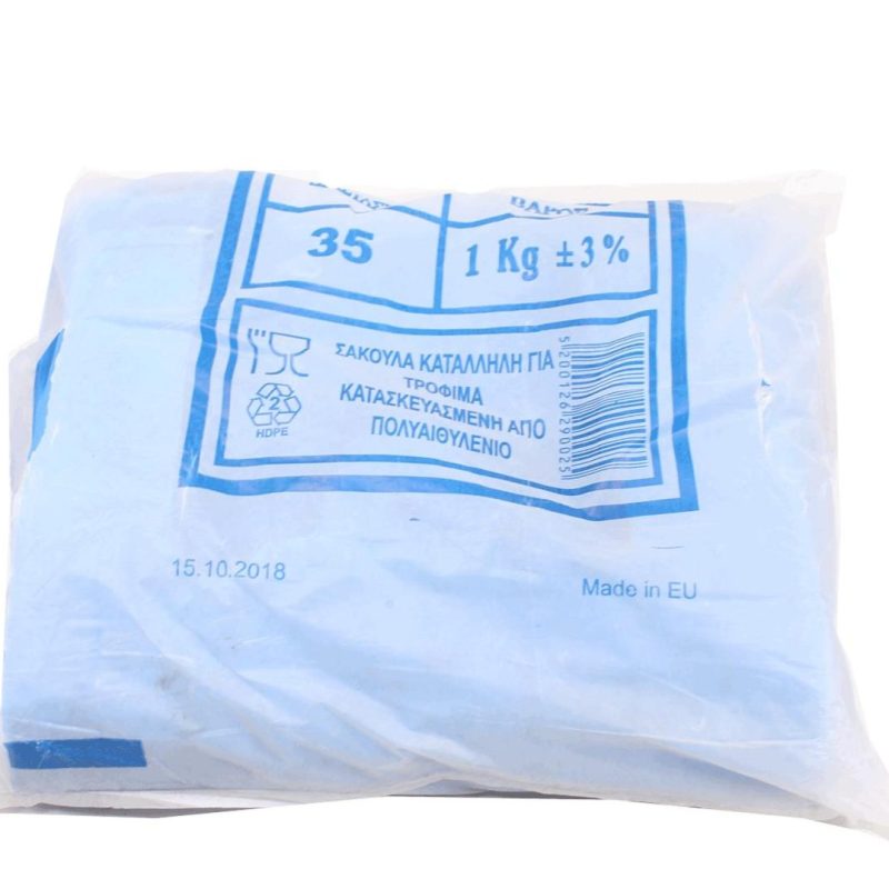 ΤΣΑΝΤΑ ΜΠΛΕ ΔΙΑΦΑΝΗΣ 35cm ΚΙΒ.10x1KG (20mic)