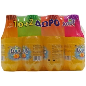 LOUX 330ml PET ΜΠΛΕ ΠΟΡΤΟΚΑΛΑΔΑ ΚΙΒ.12φ (10+2Δ)