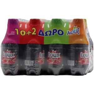 LOUX 330ml PET COLA ΚΙΒ.12φ (10+2Δ)