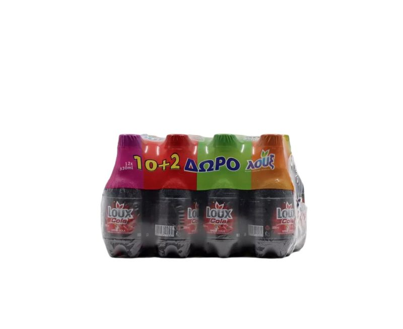 LOUX 330ml PET COLA ΚΙΒ.12φ (10+2Δ)