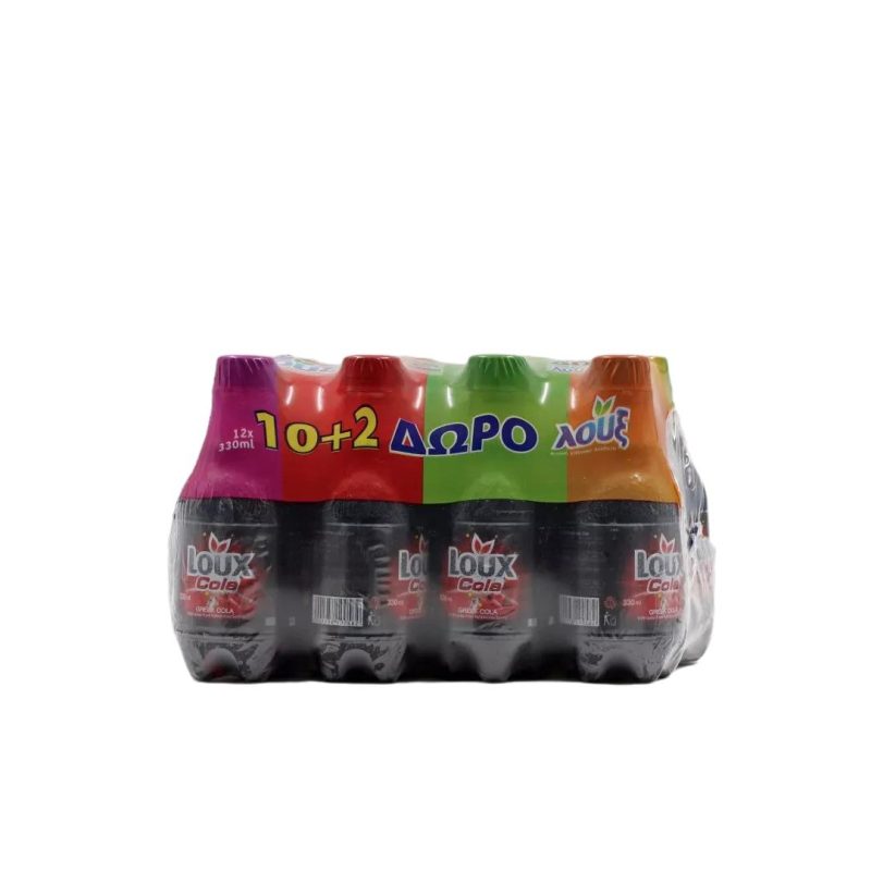 LOUX 330ml PET COLA ΚΙΒ.12φ (10+2Δ)