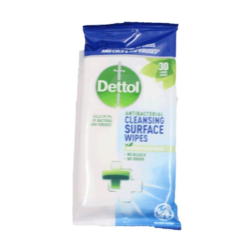 DETTOL ΠΑΝΑΚΙΑ 30ΤΜΧ ΕΠΙΦΑΝΕΙΩΝ Anti-Bacterial ΚΙΒ.10ΤΜΧ