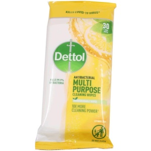 DETTOL ΠΑΝΑΚΙΑ 30ΤΜΧ ΕΠΙΦΑΝΕΙΩΝ Citrus ΚΙΒ.10ΤΜΧ