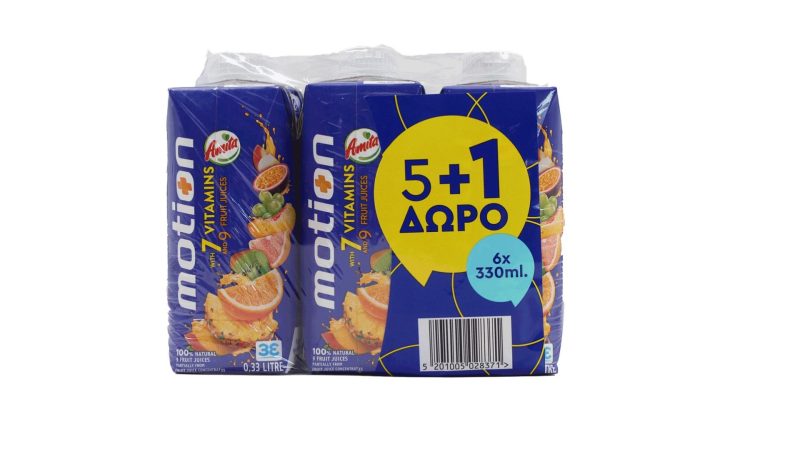 PROMO ΑΜΙΤΑ 330ml Φ.Χ. MOTION // ΚΙΒ.4x6x330ml (5+1Δ)