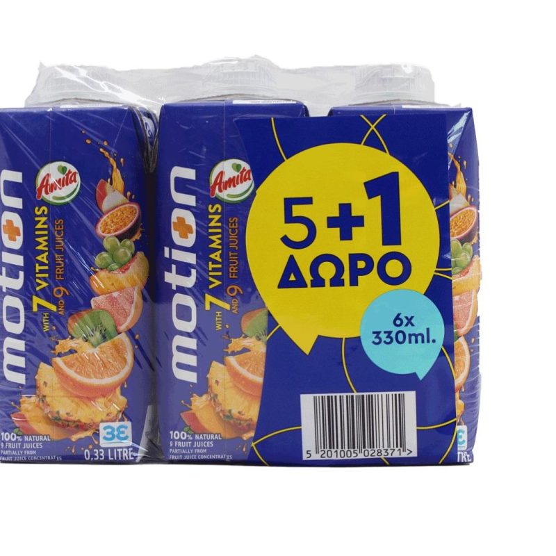 PROMO ΑΜΙΤΑ 330ml Φ.Χ. MOTION // ΚΙΒ.4x6x330ml (5+1Δ)