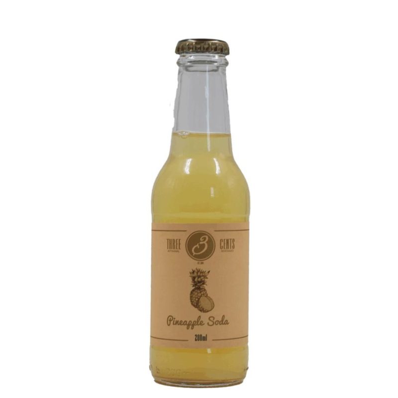 THREE CENTS PINEAPPLE SODA ΚΙΒ.24x200ml