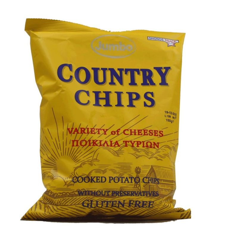 OHONOS COYNTRY CHIPS 150gr ΤΥΡΙ/ΠΑΡΜΕΖΑΝΑ ΚΙΒ.20ΤΜΧ