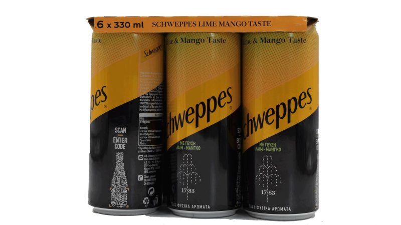 SCHWEPPES 330ml MANGO - LIME // ΚΙΒ.4x6Px330ml