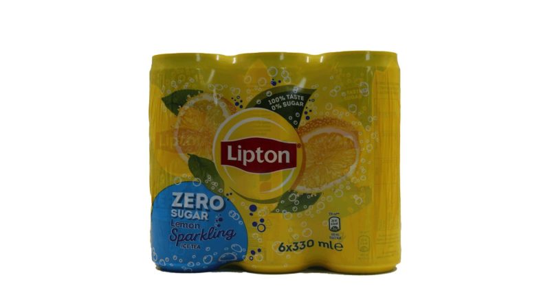 LIPTON 330ml ΚΟΥΤΙ Sparkling ZERO ΤΣΑΙ ΛΕΜΟΝΙ // KIB.4x6x330ml