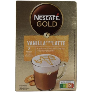 NESCAFE ΦΑΚΕΛΑΚΙ LATTE VANILIA 8Sac ΚΙΒ.6x148gr