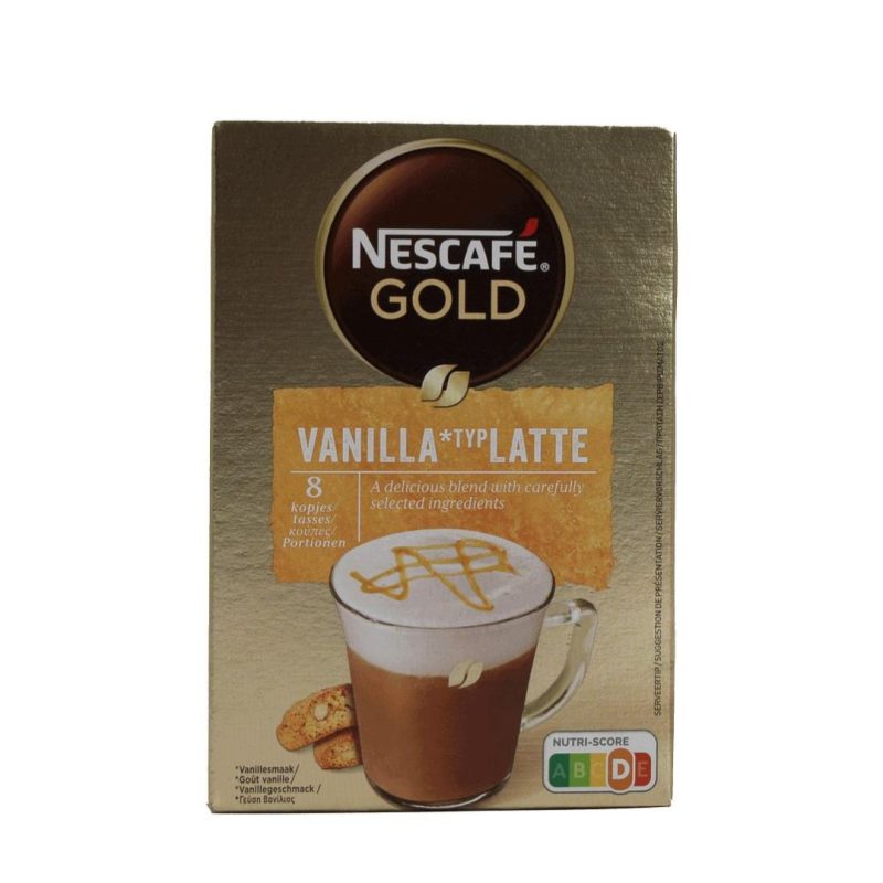 NESCAFE ΦΑΚΕΛΑΚΙ LATTE VANILIA 8Sac ΚΙΒ.6x148gr