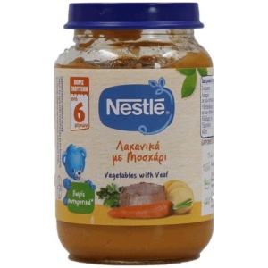 NESTLE ΒΑΖΑΚΙ ΛΑΧΑΝΙΚΑ/ΜΟΣΧΑΡΙ ΚΙΒ.6x190gr