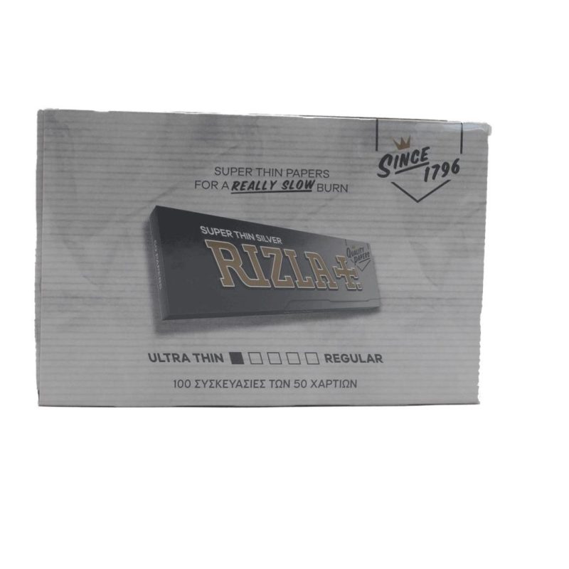 ΧΑΡΤΑΚΙΑ RIZLA ΑΣΗΜΙ (Silver) 100x50 ΦΥΛΛΑ