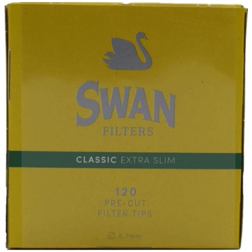 ΦΙΛΤΡΑΚΙΑ SWAN CLASSIC EXTRA SLIM (ΚΙΤΡΙΝΑ) 20x(120 tips)