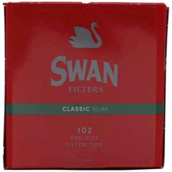 ΦΙΛΤΡΑΚΙΑ SWAN CLASSIC SLIM (ΚΟΚΚΙΝΑ) 20x(102 tips)