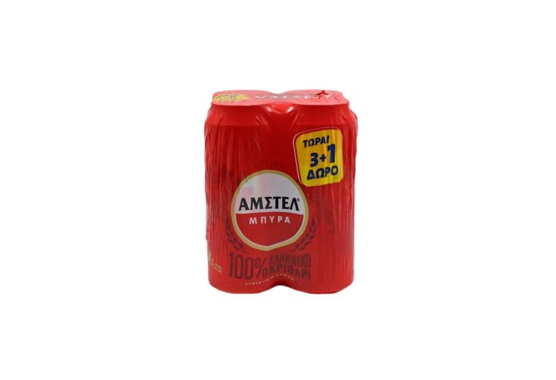 AMSTEL PROMO ΚΟΥΤΙ 500ml (3+1Δ) // ΚΙΒ.6x4Px500ml Α/Ζ