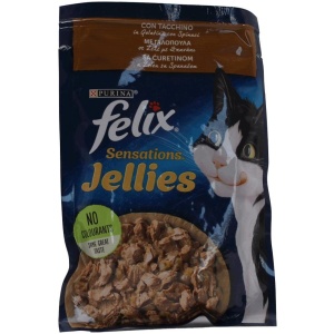 PURINA FELIX ΓΑΤΑ AGAIL ΓΑΛΟΠΟΥΛΑ/ΣΠΑΝΑΚΙ (Ζελέ) ΚΙΒ.26x85gr