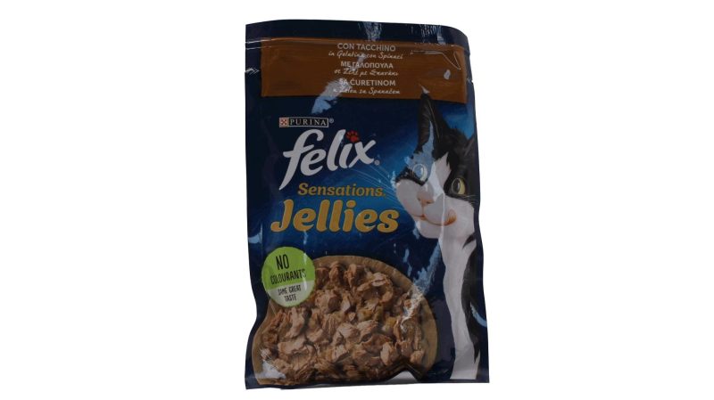 PURINA FELIX ΓΑΤΑ AGAIL ΓΑΛΟΠΟΥΛΑ/ΣΠΑΝΑΚΙ (Ζελέ) ΚΙΒ.26x85gr