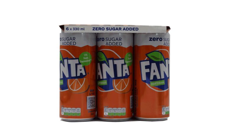 FANTA ΠΟΡΤΟΚΑΛΙ ZERO 330ml ΚΟΥΤΙ // ΚΙΒ.4x6x330ml (6Pack)