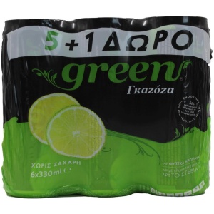 GREEN COLA 330ml ΚΟΥΤΙ ΓΚΑΖΟΖΑ ΚΙΒ.4x6x330ml (5+1Δ)