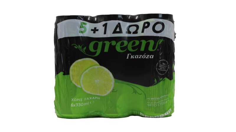 GREEN COLA 330ml ΚΟΥΤΙ ΓΚΑΖΟΖΑ ΚΙΒ.4x6x330ml (5+1Δ)