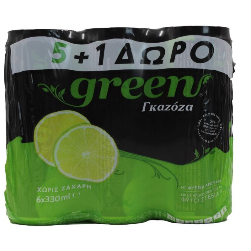 GREEN COLA 330ml ΚΟΥΤΙ ΓΚΑΖΟΖΑ ΚΙΒ.4x6x330ml (5+1Δ)