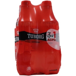 TUBORG 500ml PROMO PET SODA ΚΙΒ.6x4x500ml (3+1Δ)