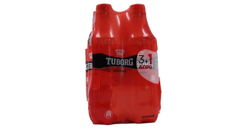 TUBORG 500ml PROMO PET SODA ΚΙΒ.6x4x500ml (3+1Δ)