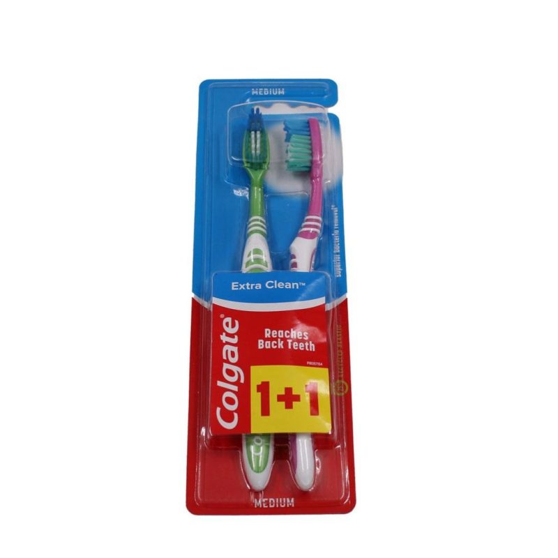 COLGATE ΟΔΟΝΤΟΒΟΥΡΤΑ EXTRA CLEAN (1+1Δ) ΚΙΒ.12ΤΜΧ