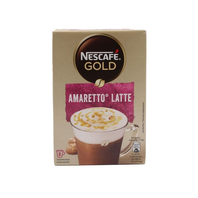 NESCAFE ΦΑΚΕΛΑΚΙ AMARETTO LATTE 8Sac ΚΙΒ.6x140gr