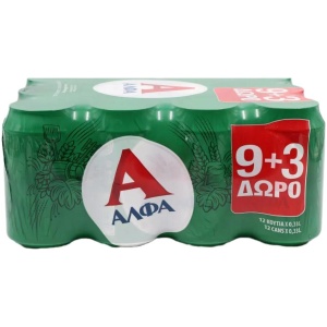 ΑΛΦΑ PROMO ΚΟΥΤΙ 330ml // ΚΙΒ.2x12x330ml (9+3Δ)