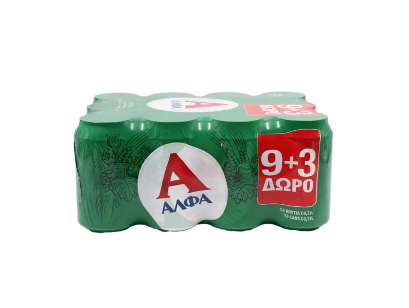 ΑΛΦΑ PROMO ΚΟΥΤΙ 330ml // ΚΙΒ.2x12x330ml (9+3Δ)