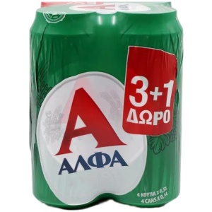 ΑΛΦΑ PROMO ΚΟΥΤΙ 500ml (3+1Δ) // ΚΙΒ.6x4Px500ml Α/Ζ