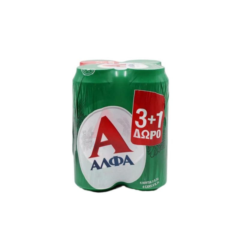 ΑΛΦΑ PROMO ΚΟΥΤΙ 500ml (3+1Δ) // ΚΙΒ.6x4Px500ml Α/Ζ