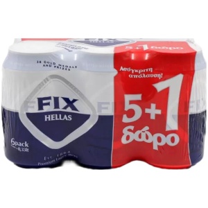 FIX PROMO ΚΟΥΤΙ 330ml // ΚΙΒ.4x6Px330ml (5+1Δ)